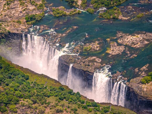 Arial View of Victoria Falls