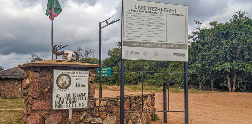 Kafue National park entry